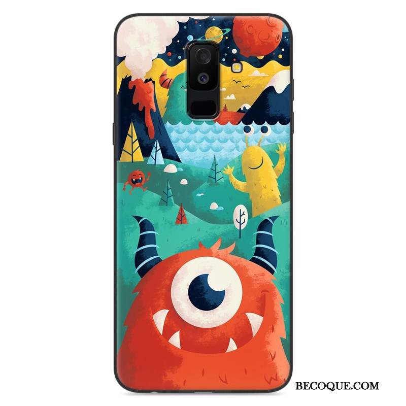 Samsung Galaxy A6+ Incassable Tendance Coque De Téléphone Tout Compris Dessin Animé Étui