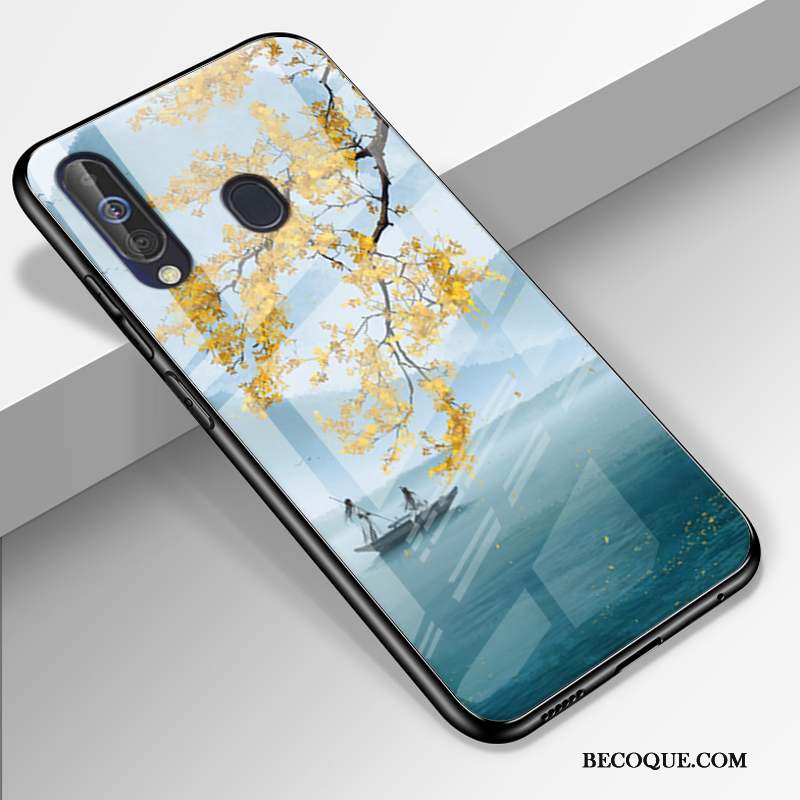 Samsung Galaxy A60 Coque Incassable Verre Ciel Étoilé Personnalisé Amoureux Protection