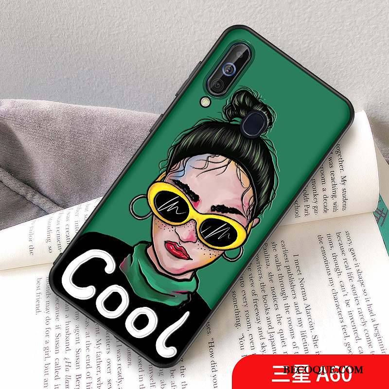 Samsung Galaxy A60 Coque Étui Créatif Net Rouge Violet Amoureux Original