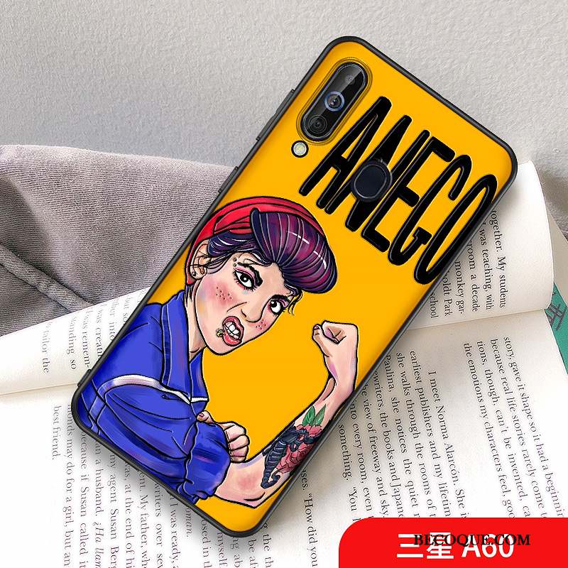 Samsung Galaxy A60 Coque Étui Créatif Net Rouge Violet Amoureux Original