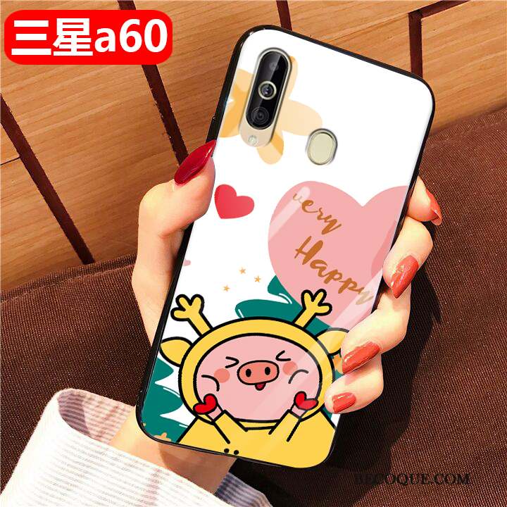 Samsung Galaxy A60 Dessin Animé Coque De Téléphone Bleu Tout Compris Charmant Incassable