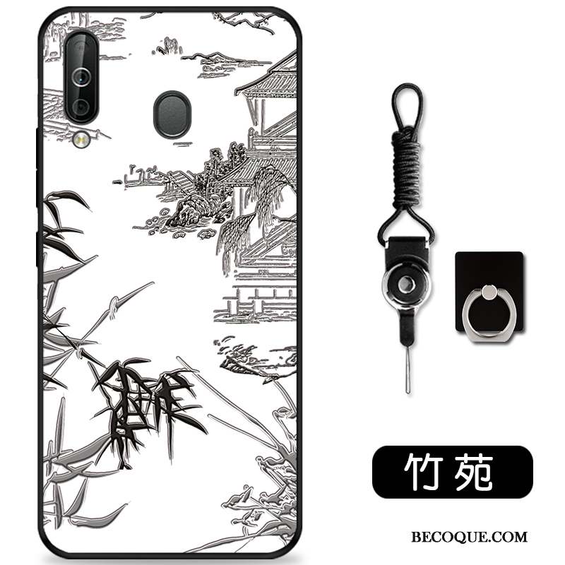 Samsung Galaxy A60 Dessin Animé Protection Gaufrage Étui Coque Charmant