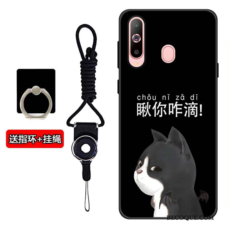 Samsung Galaxy A60 Incassable Fluide Doux Coque De Téléphone Silicone Noir