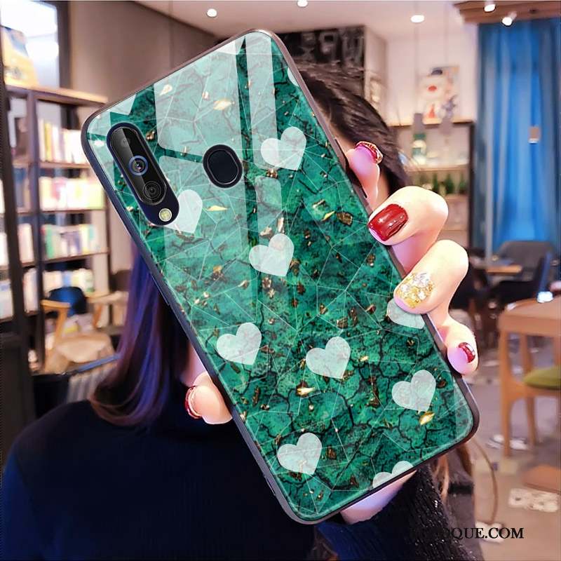 Samsung Galaxy A60 Losange Nouveau Fluide Doux Coque De Téléphone Modèle Fleurie Noir