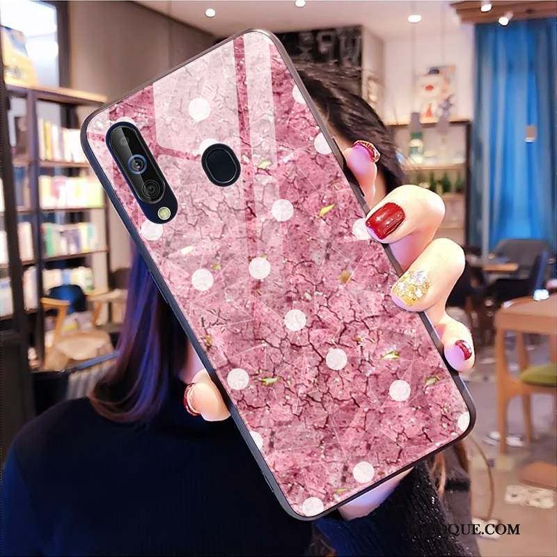 Samsung Galaxy A60 Losange Nouveau Fluide Doux Coque De Téléphone Modèle Fleurie Noir