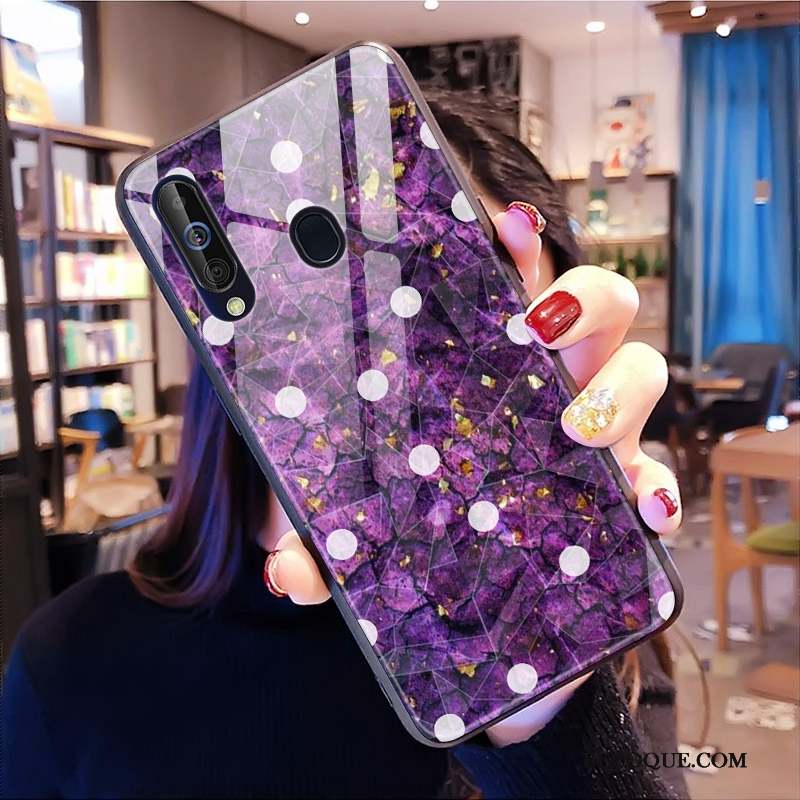 Samsung Galaxy A60 Losange Nouveau Fluide Doux Coque De Téléphone Modèle Fleurie Noir