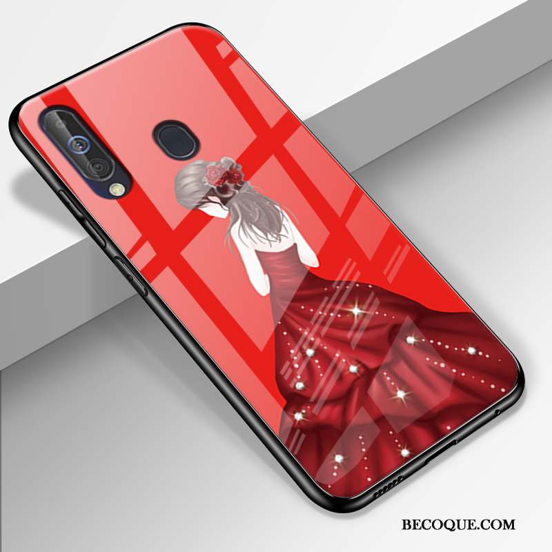 Samsung Galaxy A60 Protection Marque De Tendance Personnalité Étui Coque De Téléphone Délavé En Daim