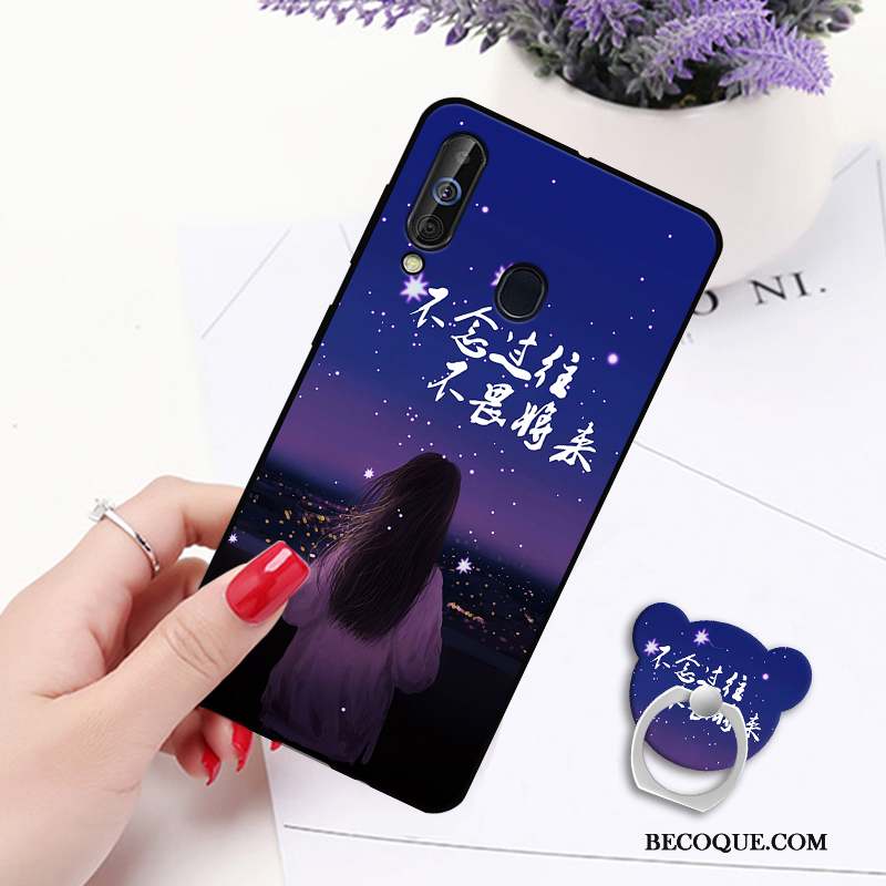 Samsung Galaxy A60 Silicone Support Ornements Suspendus Protection Coque De Téléphone Incassable