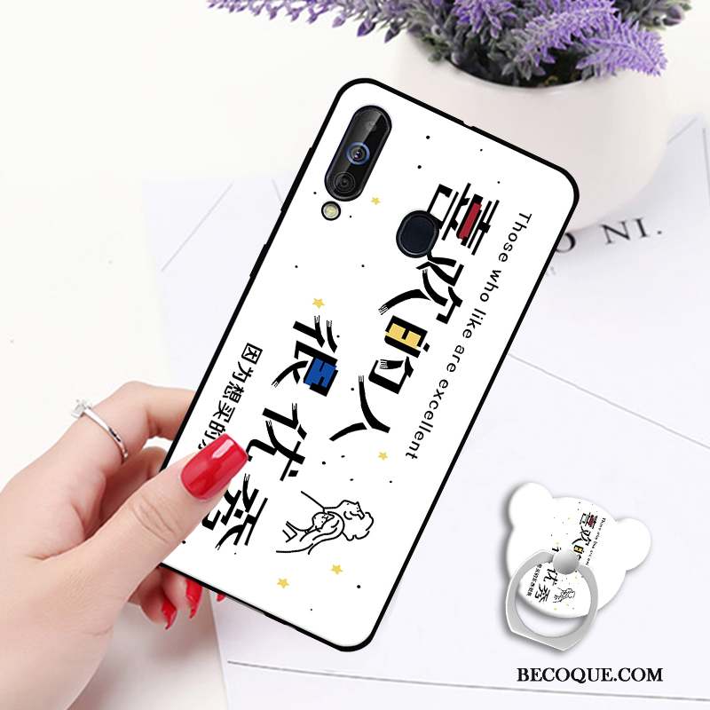 Samsung Galaxy A60 Silicone Support Ornements Suspendus Protection Coque De Téléphone Incassable