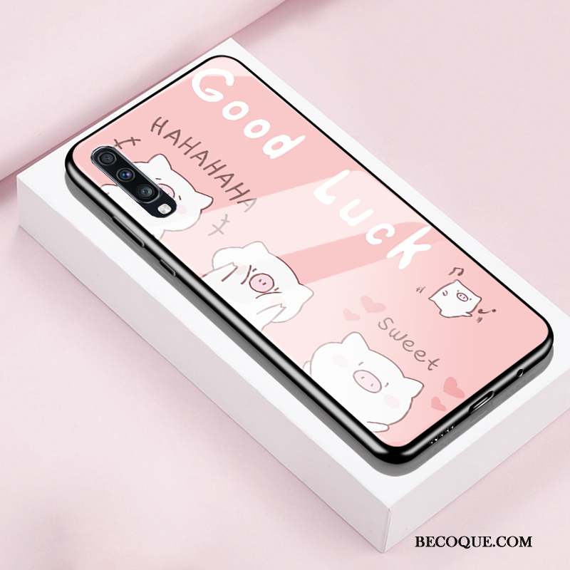 Samsung Galaxy A60 Étui Rose Coque De Téléphone Protection Silicone Créatif