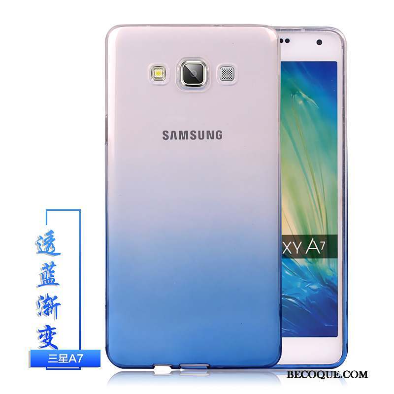 Samsung Galaxy A7 2015 Cool Transparent Coque De Téléphone Silicone Incassable Dégradé