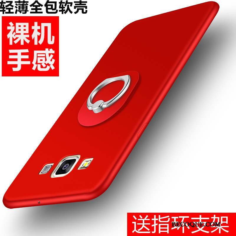 Samsung Galaxy A7 2015 Coque De Téléphone Incassable Rouge Silicone Tendance