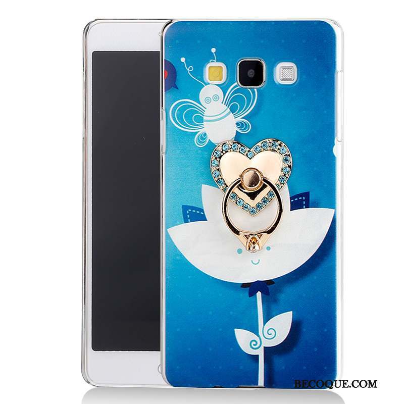 Samsung Galaxy A7 2015 Dessin Animé Support Coque Étui Rose Protection