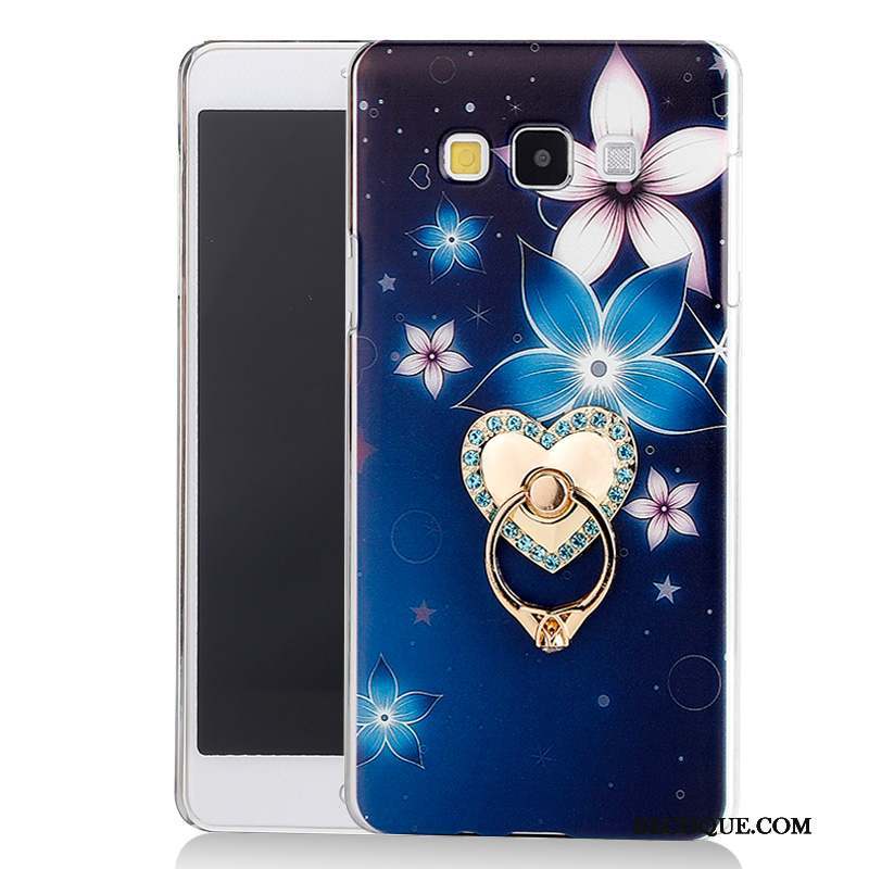 Samsung Galaxy A7 2015 Dessin Animé Support Coque Étui Rose Protection