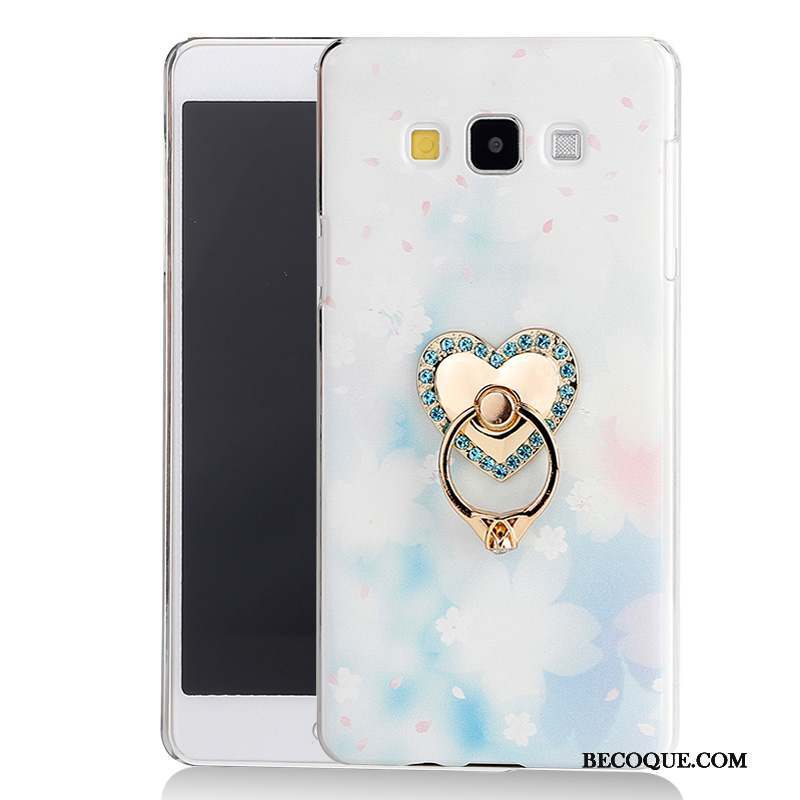 Samsung Galaxy A7 2015 Dessin Animé Support Coque Étui Rose Protection