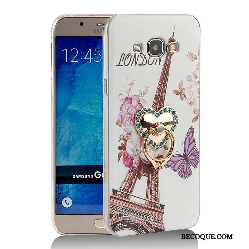 Samsung Galaxy A7 2015 Dessin Animé Support Coque Étui Rose Protection