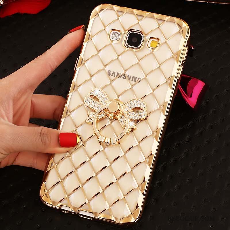 Samsung Galaxy A7 2015 Fluide Doux Strass Coque De Téléphone Transparent Silicone Étui