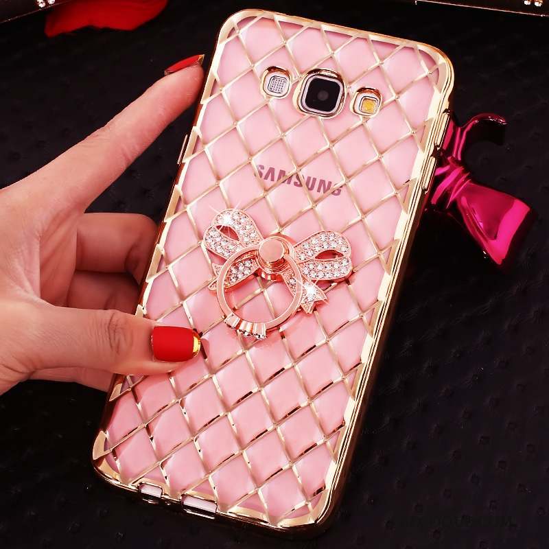 Samsung Galaxy A7 2015 Fluide Doux Strass Coque De Téléphone Transparent Silicone Étui