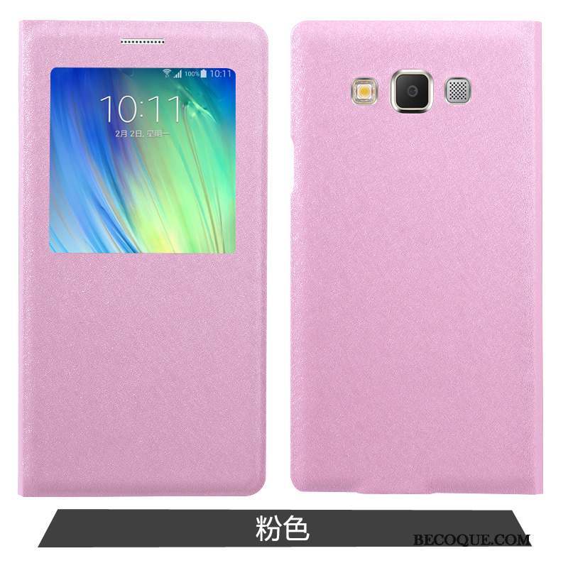 Samsung Galaxy A7 2015 Incassable Rose Coque De Téléphone Étui Housse Protection