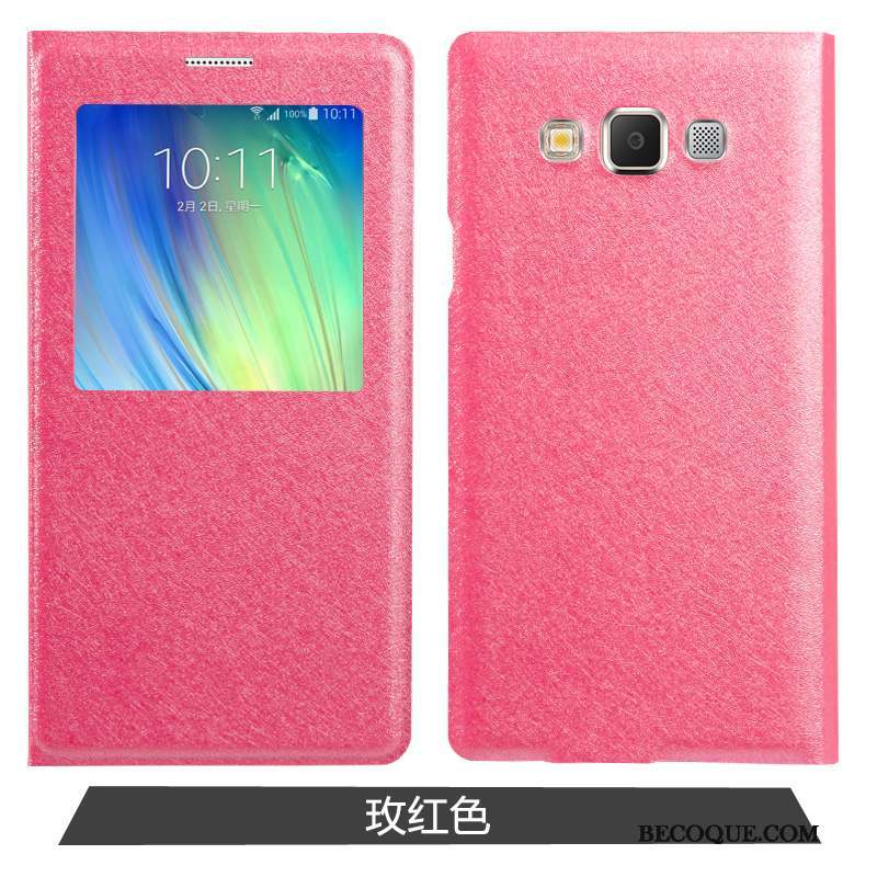 Samsung Galaxy A7 2015 Incassable Rose Coque De Téléphone Étui Housse Protection