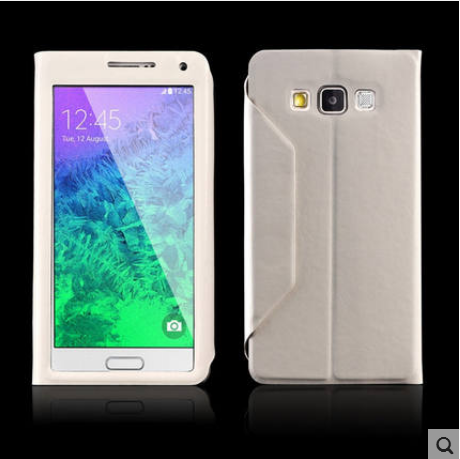 Samsung Galaxy A7 2015 Incassable Étui Coque Violet Étui En Cuir De Téléphone