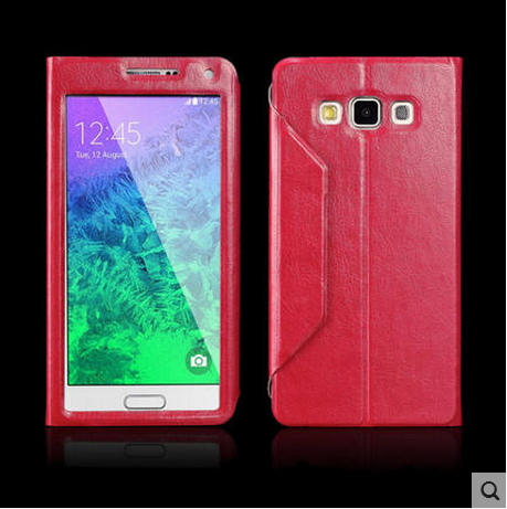 Samsung Galaxy A7 2015 Incassable Étui Coque Violet Étui En Cuir De Téléphone