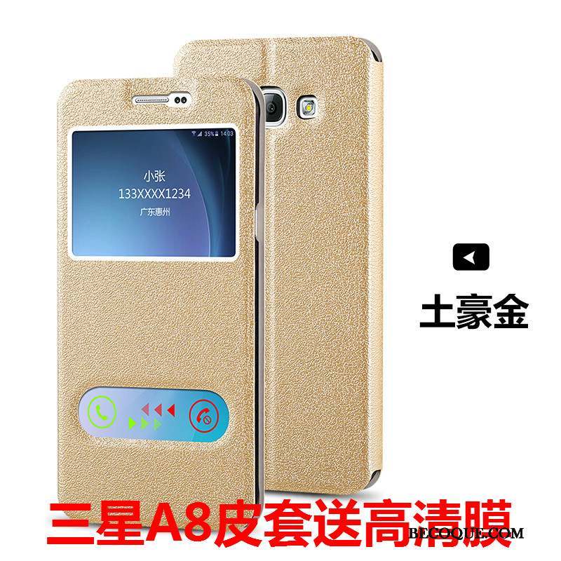 Samsung Galaxy A7 2015 Mince Étui Incassable Téléphone Portable Étui En Cuir Coque De Téléphone