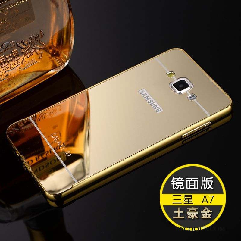 Samsung Galaxy A7 2015 Or Protection Coque De Téléphone Étui Border Téléphone Portable
