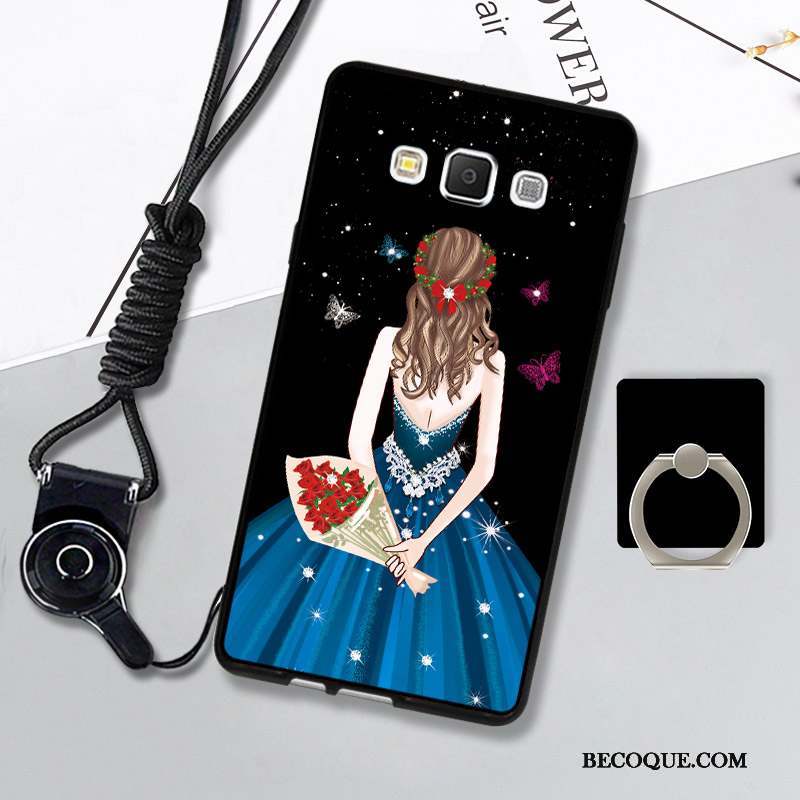 Samsung Galaxy A7 2015 Protection Silicone Coque De Téléphone Téléphone Portable Bleu