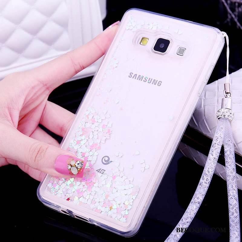 Samsung Galaxy A7 2015 Quicksand Ornements Suspendus Coque De Téléphone Tendance Silicone Étui