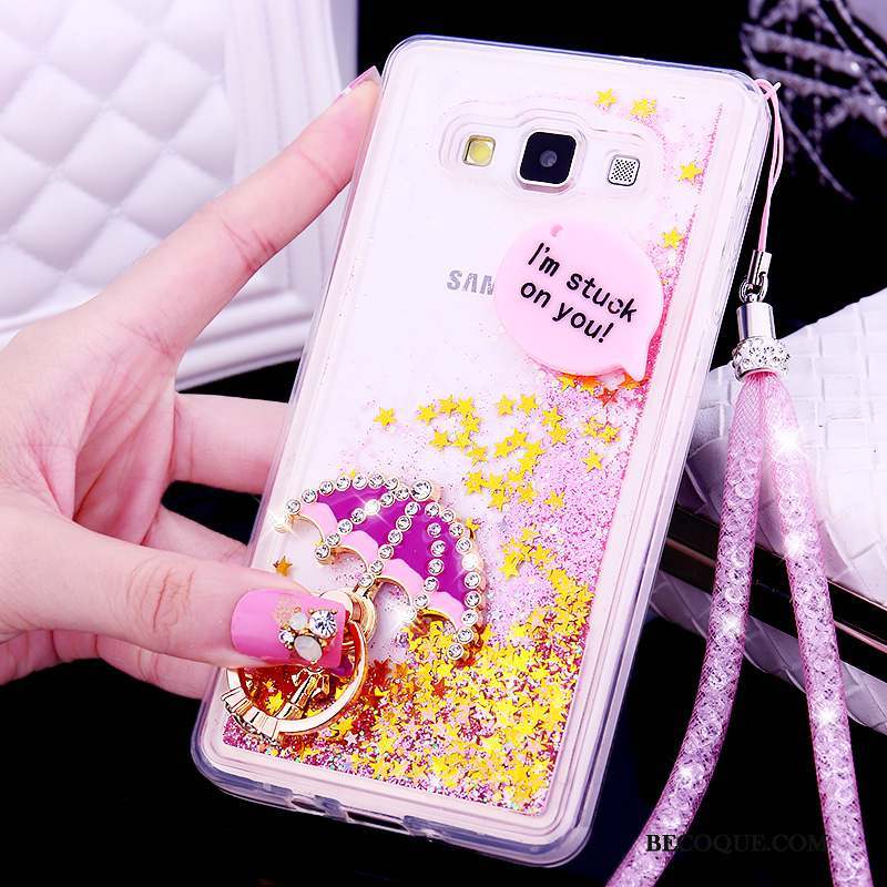 Samsung Galaxy A7 2015 Quicksand Ornements Suspendus Coque De Téléphone Tendance Silicone Étui
