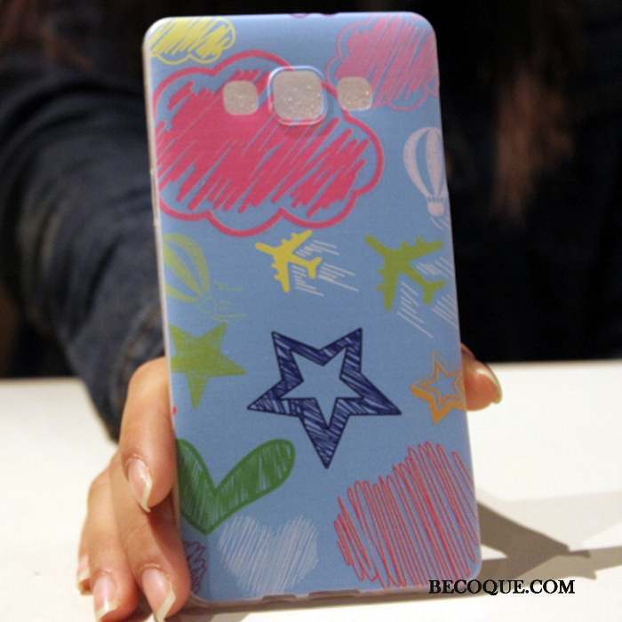 Samsung Galaxy A7 2015 Étui Rose Coque De Téléphone Charmant Téléphone Portable Simple
