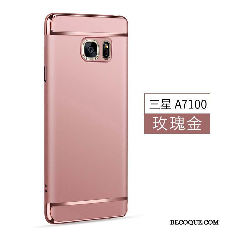 Samsung Galaxy A7 2016 Argent Téléphone Portable Coque De Téléphone Étui Délavé En Daim Tout Compris