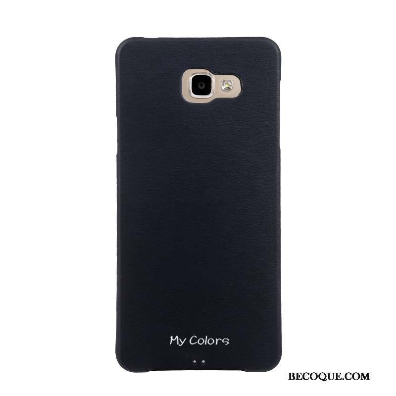 Samsung Galaxy A7 2016 Bleu Similicuir Protection Coque De Téléphone Fluide Doux Étui