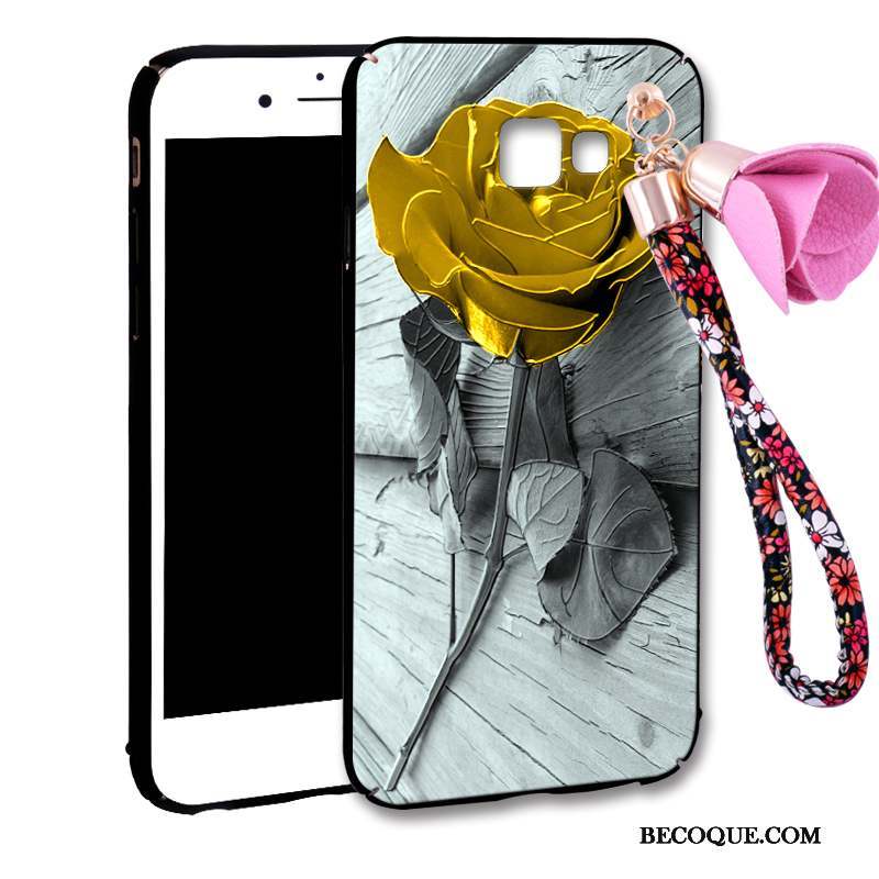 Samsung Galaxy A7 2016 Coque Tendance Nouveau Créatif Protection Rose Difficile