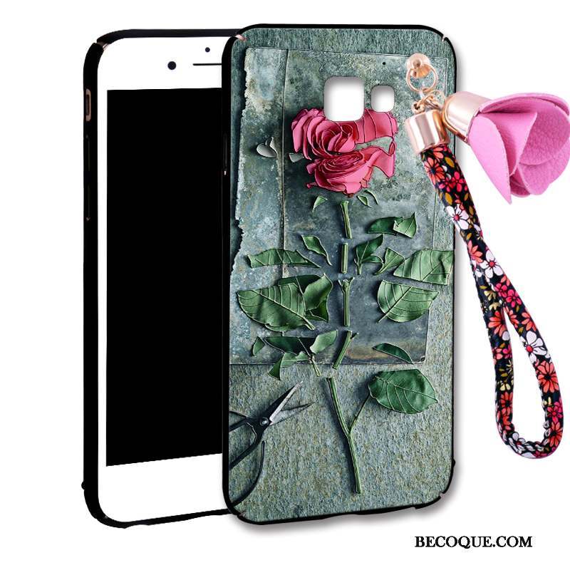 Samsung Galaxy A7 2016 Coque Tendance Nouveau Créatif Protection Rose Difficile