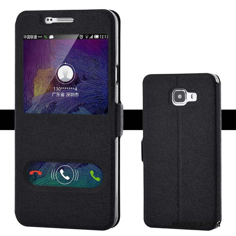 Samsung Galaxy A7 2016 Noir Protection Coque De Téléphone Tendance Téléphone Portable Étui En Cuir