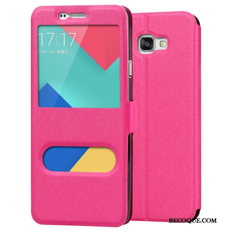 Samsung Galaxy A7 2016 Protection Or Rose Coque De Téléphone Téléphone Portable Fluide Doux Étui En Cuir