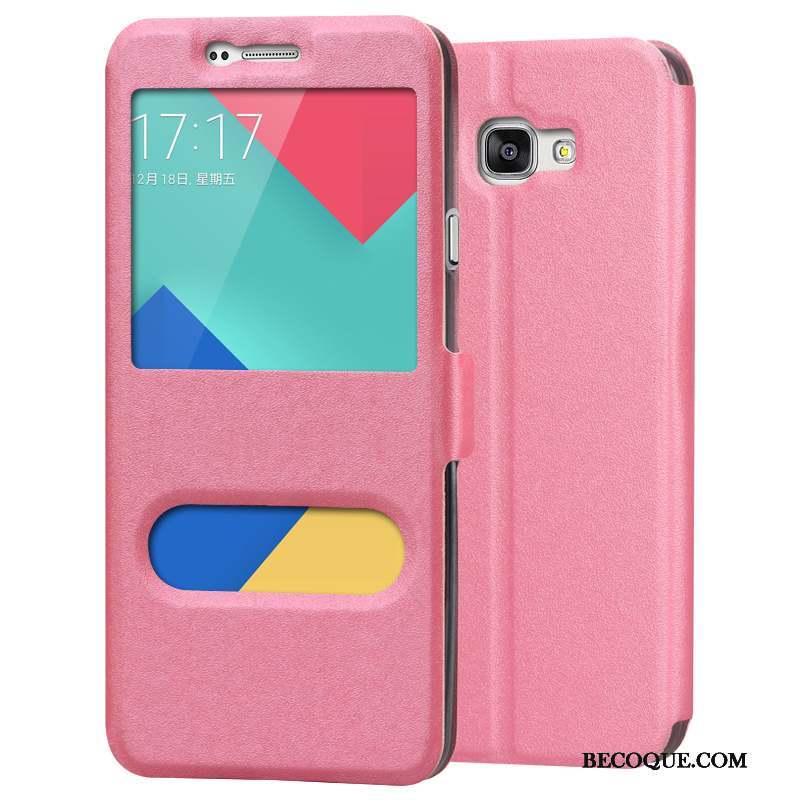 Samsung Galaxy A7 2016 Protection Or Rose Coque De Téléphone Téléphone Portable Fluide Doux Étui En Cuir