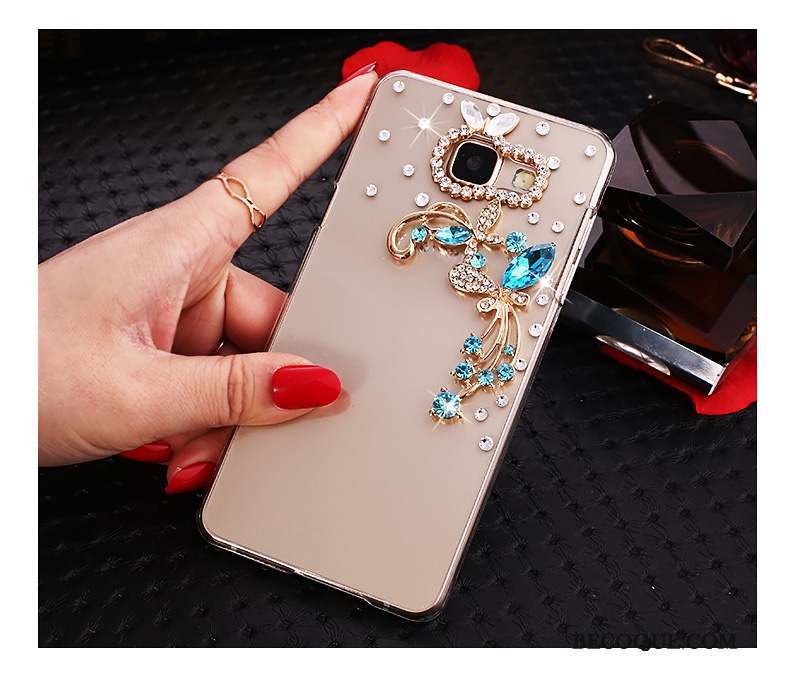 Samsung Galaxy A7 2016 Étui Coque De Téléphone Dessin Animé Transparent Difficile Or