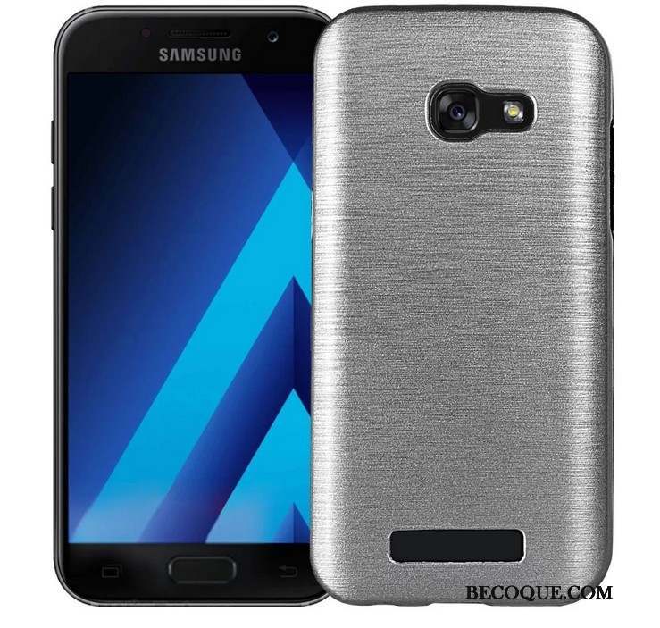 Samsung Galaxy A7 2017 Bleu Téléphone Portable Coque Fluide Doux Tout Compris Étui