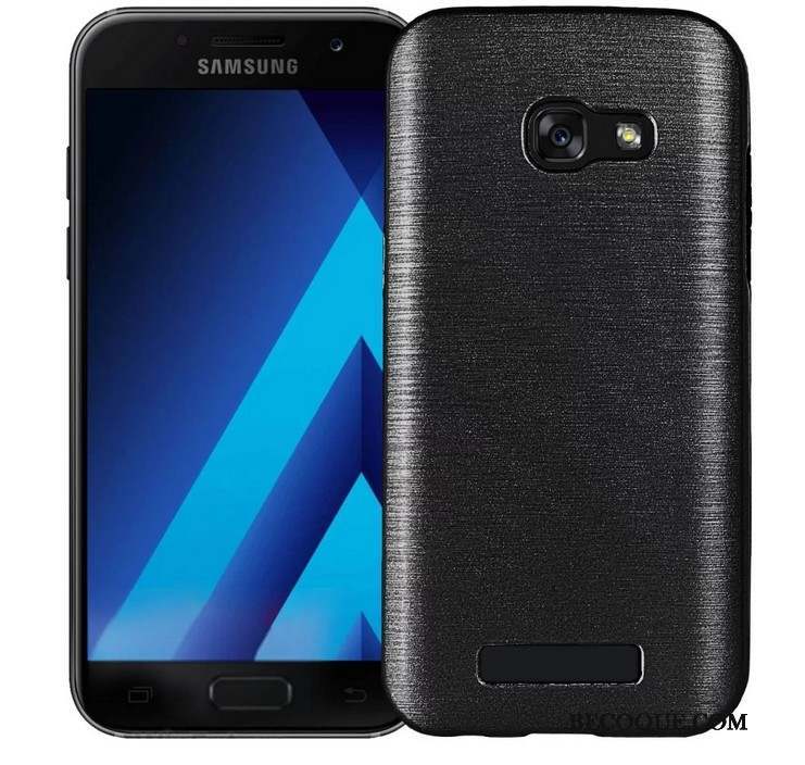 Samsung Galaxy A7 2017 Bleu Téléphone Portable Coque Fluide Doux Tout Compris Étui