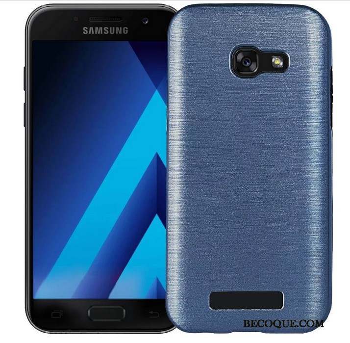 Samsung Galaxy A7 2017 Bleu Téléphone Portable Coque Fluide Doux Tout Compris Étui