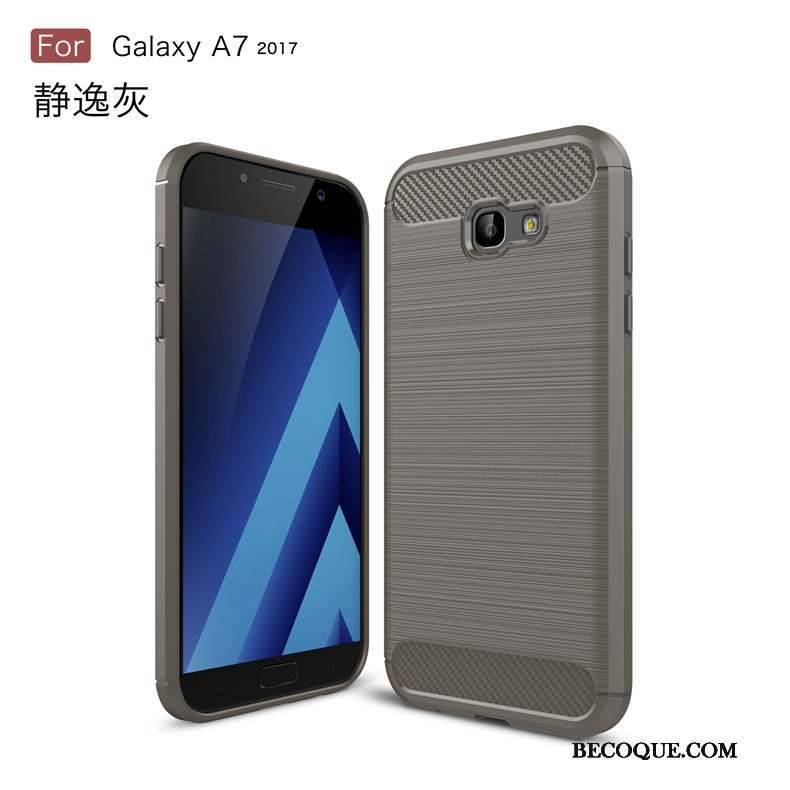 Samsung Galaxy A7 2017 Protection Dessin Animé Coque Silicone Incassable Étui