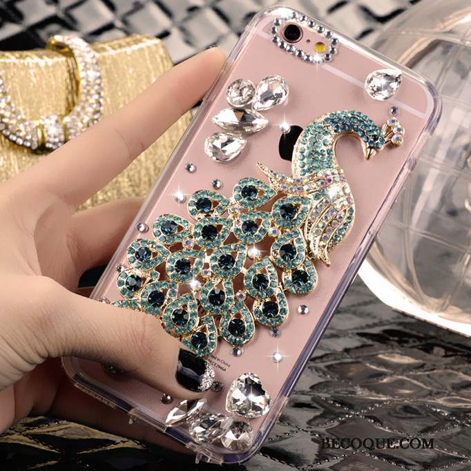 Samsung Galaxy A7 2017 Protection Étui Strass Anneau Multicolore Coque