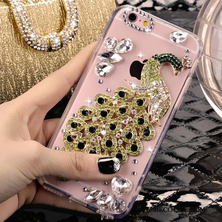 Samsung Galaxy A7 2017 Protection Étui Strass Anneau Multicolore Coque