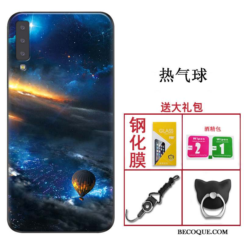 Samsung Galaxy A7 2018 Fluide Doux Incassable Silicone Tendance Étui Coque