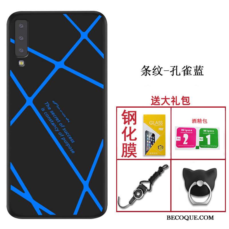 Samsung Galaxy A7 2018 Fluide Doux Incassable Silicone Tendance Étui Coque