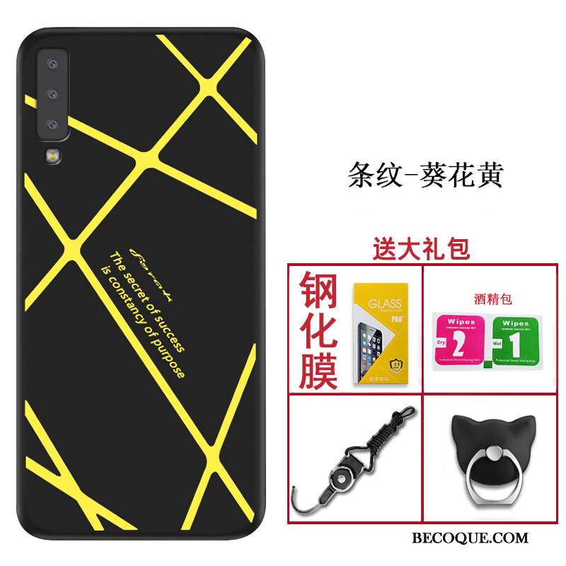 Samsung Galaxy A7 2018 Fluide Doux Incassable Silicone Tendance Étui Coque