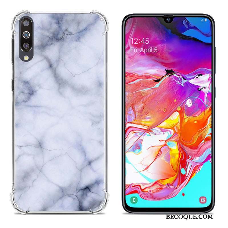 Samsung Galaxy A70 Ballon Fluide Doux Créatif Étui Violet Coque De Téléphone